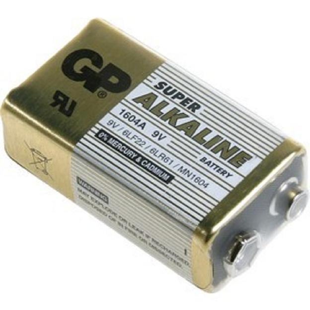 Батарейка GP 1604A-5S1 10/50/500 Super (1 шт. в уп-ке) крона фото 1