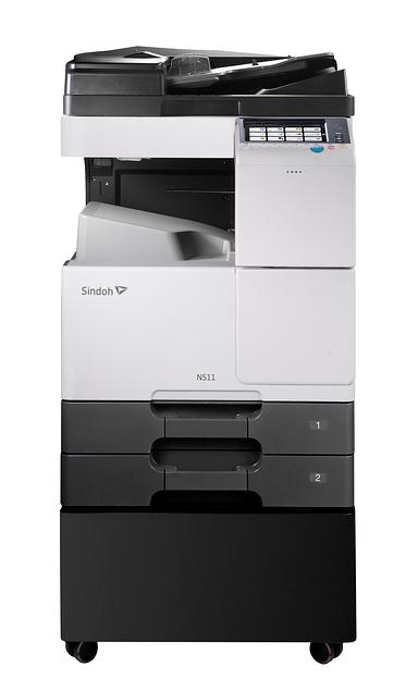 МФУ Sindoh N511 принтер/копир/сканер, А3. 28 стр/мин Ч/Б, 1800х600 dpi. Сканер до 45 стр/мин. Факс Super G3 (опция). Нагрузка до 28 000отп/мес. Процессор 1,2ГГц (2 ядра), 2 Гб (4Гб макс.) RAM, 250 ГБ HDD, 1000 Мб Ethernet, USB, USB-host. PS3, PCL5/6. МФУ фото 1