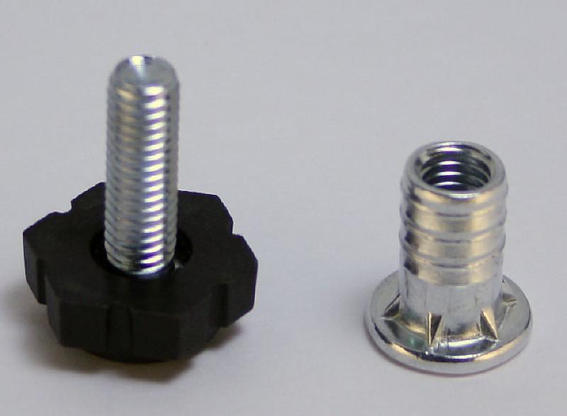 Подпятник регулируемый М6 (забивной) фото 1