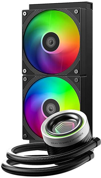 Система водяного охлаждения ID-Cooling FX240 Inf ARGB Soc-AM5/AM4/1151/1200/2066/1700 черный 4-pin + 3-pin 27.2dB Al+Cu 300W Ret фото 2