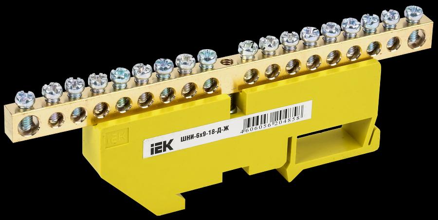 Шина PE земля на DIN-изоляторах ШНИ-6х9-20-Д-Ж фото 1