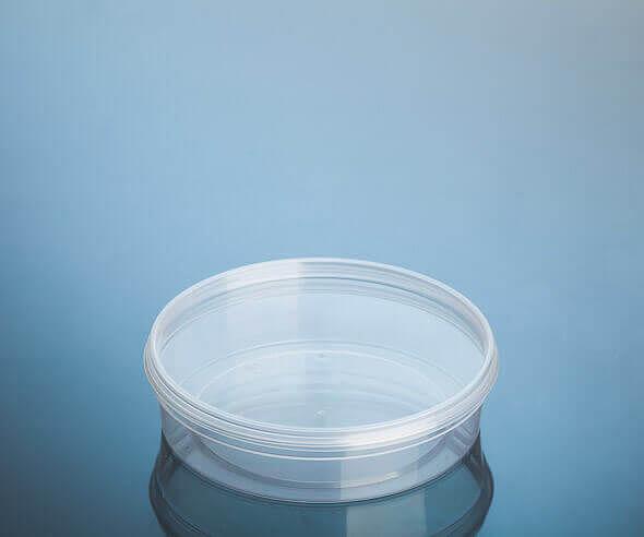 Банка полипропиленовая 150 мл. с прозрачной крышкой с контрольным замком фото 1