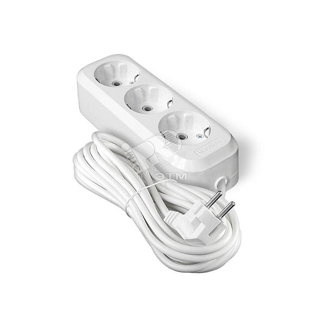 Удлинитель 3х7м Е-303 с заземлением ПВС 3х1 фото 1