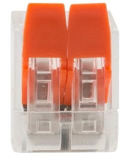 Rexant 07-5202 Универсальная компактная клемма СМК 221-412, 2-проводная до 4,0 мм? (50 шт./уп.) фото 1