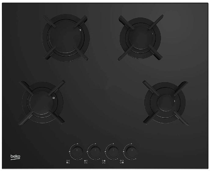 Газовая варочная поверхность Beko HING642202SB черный фото 1