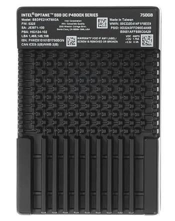 SSD жесткий диск PCIE 750GB OPTANE 2.5" P4800X SSDPE21K750GA01 INTEL фото 1