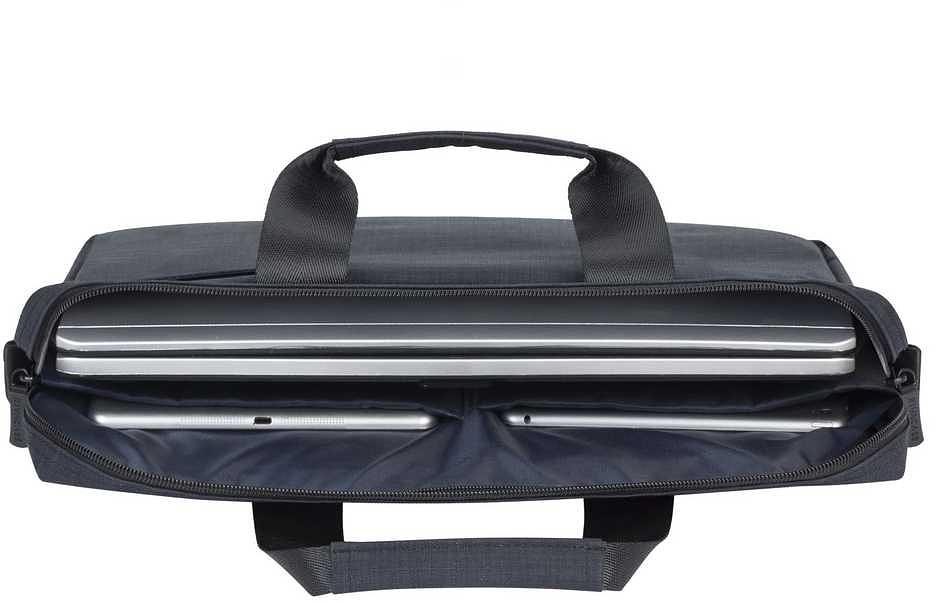 Сумка для ноутбука 17.3" Riva 8355 черный полиэстер фото 7