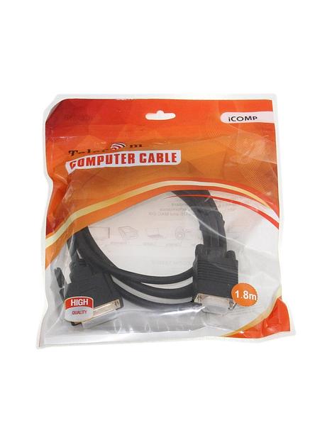 Кабель-переходник DVI (24+5)----> VGA_M/M 1,8м Telecom ( TA680F-1.8M) VCOM Telecom DVI-I (m) to VGA (m) (TA680F-1.8M) фото 5