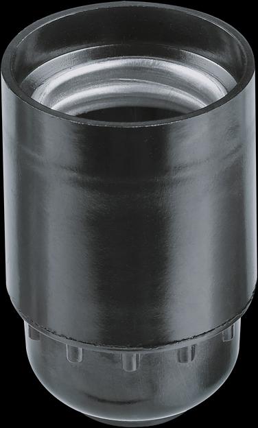 Патрон подвесной Е27 карболитовый черный фото 1