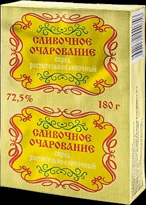 Спред растительно-сливочный «Сливочное очарование» 72,5% 180г ОПТ фото 1