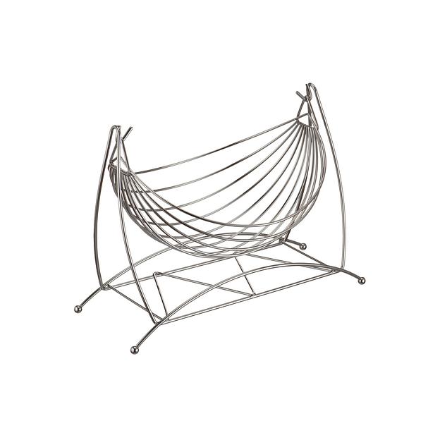 Корзина д/фруктов подвесная (330х210х240мм), хром фото 1