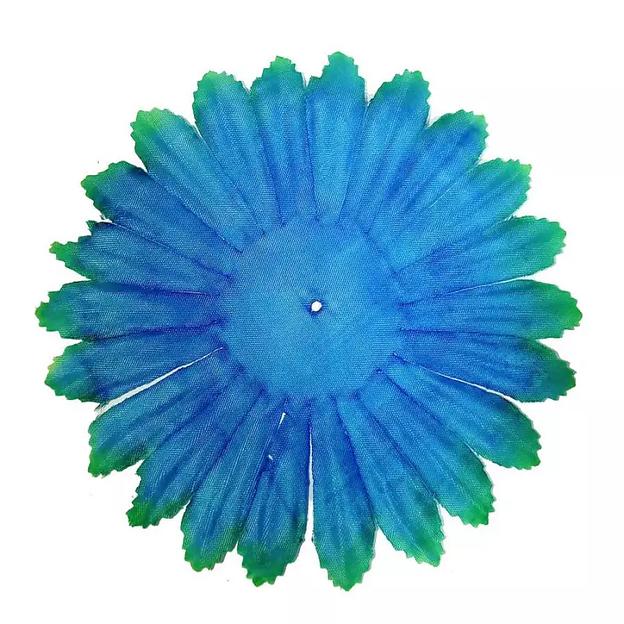 Заготовка для хризантемы 2018-07 Синяя зелён.кант (x1) 13,5см 1325шт/кг фото 2