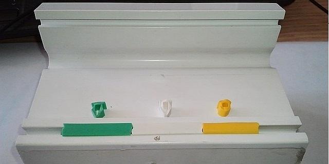 Заглушка паза штапика PVC (зеленая) 500м ОПТ фото 1