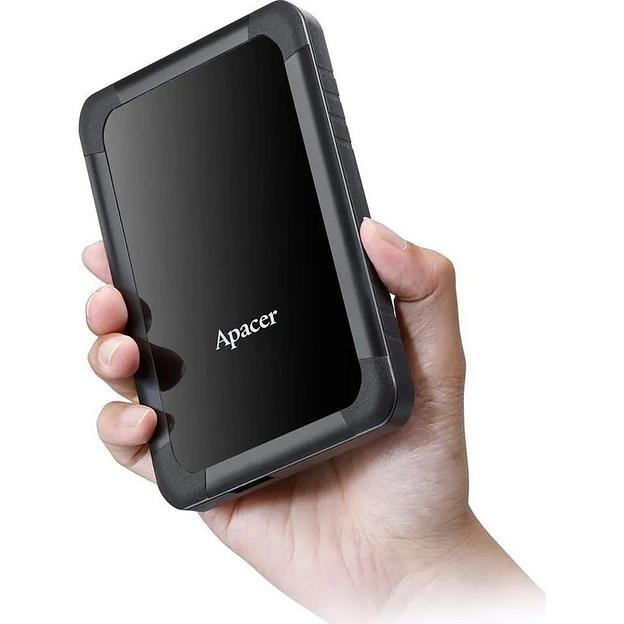 2.5" 1TB Apacer AC532 AP1TBAC532B-1 USB 3.1, Shockproof, Win/Mac/Linux, Black, Retail {20} (915283) фото 4