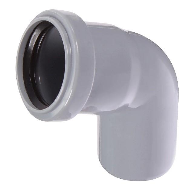 Отвод 67.5 градусов 50мм для внутренней канализации фото 1