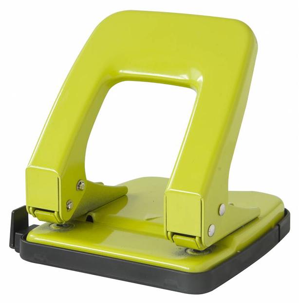 Дырокол Deli E0138 макс.:35лист. металл ассорти отв.:2 с линейкой фото 2