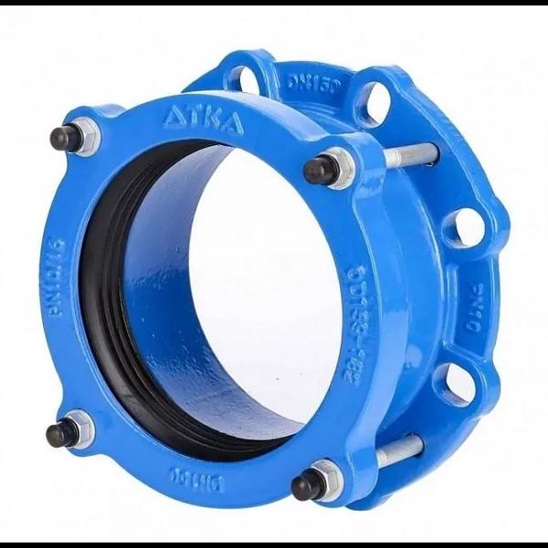 Муфта чугунная соединительная Ду 150 (Дн 159-182) Ру16 L=105мм ПФРК фото 1