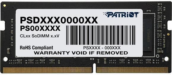 Модуль памяти для ноутбука SODIMM 32GB DDR4-3200 PSD432G32002S PATRIOT фото 1