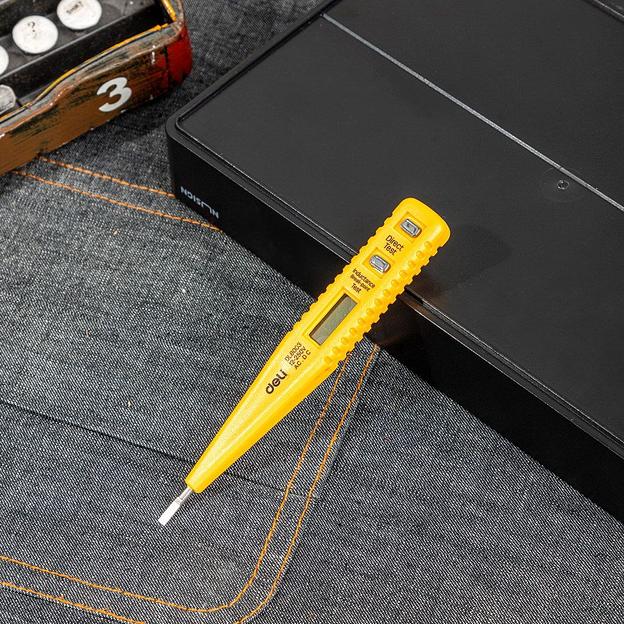 Измерительный и разметочный инструмент Deli Индикаторная отвертка-тестер напряжения цифровая Deli DL8003 (12-250 В) фото 9