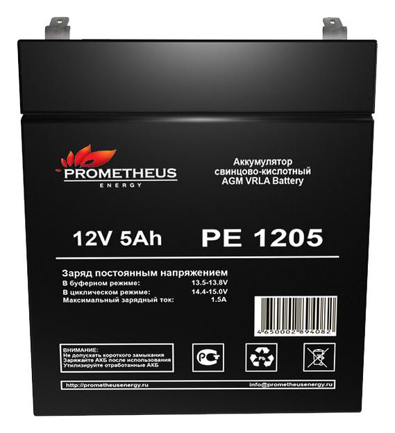 Батарея для ИБП Prometheus Energy PE 1205 12В 5Ач фото 1