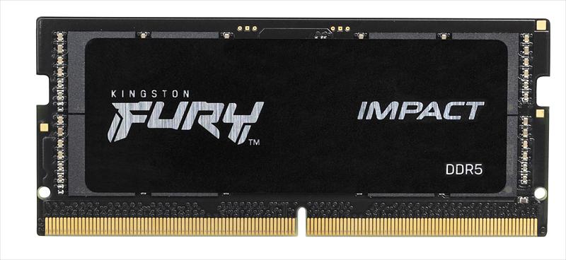 Оперативная память Kingston DDR5 16GB 4800MT/s CL38 SODIMM FURY Impact PnP (KF548S38IB-16) фото 1