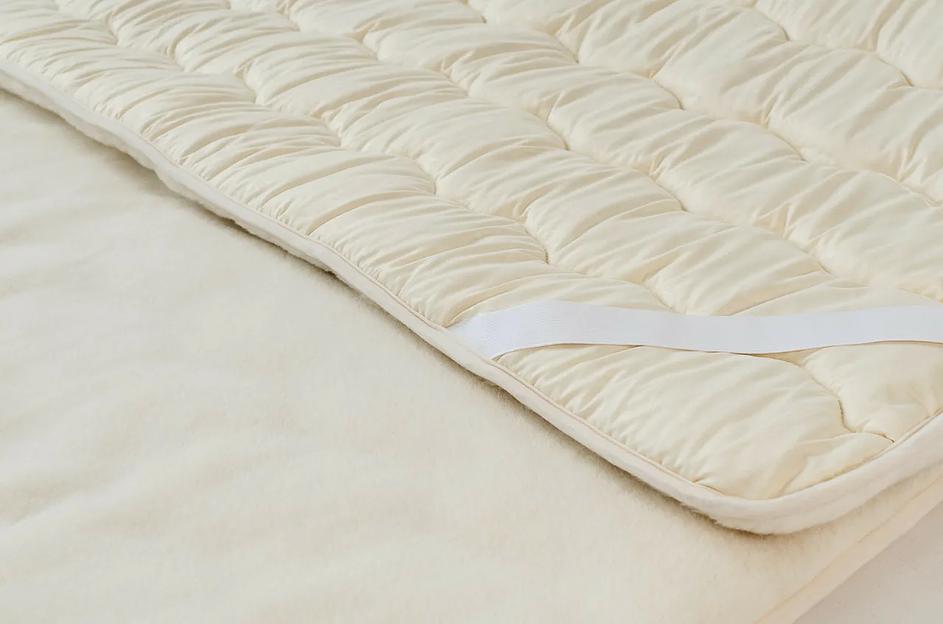 Наматрасник 160×200 см с наполнителем из овечьей шерсти ОПТ фото 3