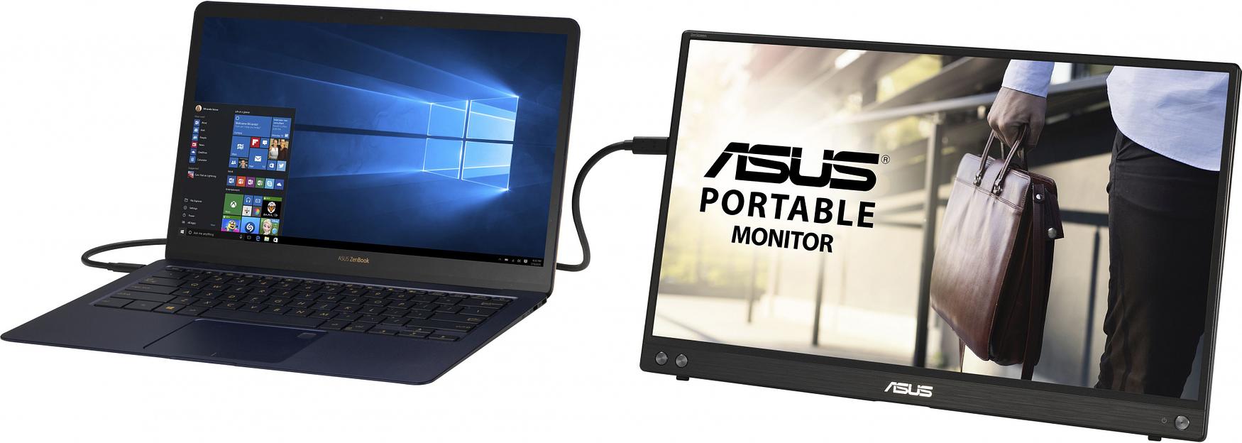 Монитор Asus 15.6" Portable MB16ACV темно-серый IPS LED 16:9 глянцевая 250cd 178гр/178гр 1920x1080 FHD USB 0.83кг фото 5