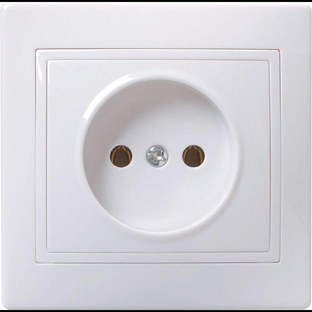 Iek ERK13-K01-10-DM РС10-2-КБ Розетка 1местн. без з/к без защ.штор. 10А КВАРТА (белый) фото 1