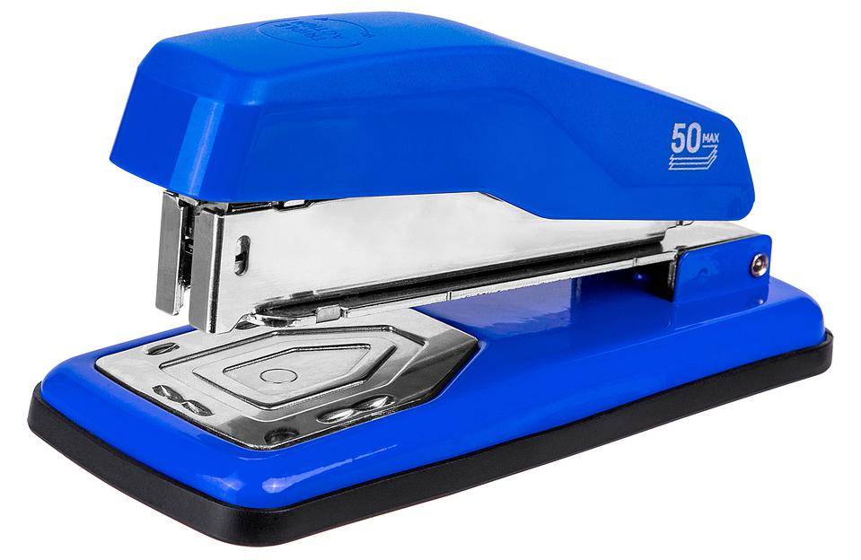Степлер Deli E0414S/Blue 24/6 26/6 (25листов) синий 50скоб коробка фото 1