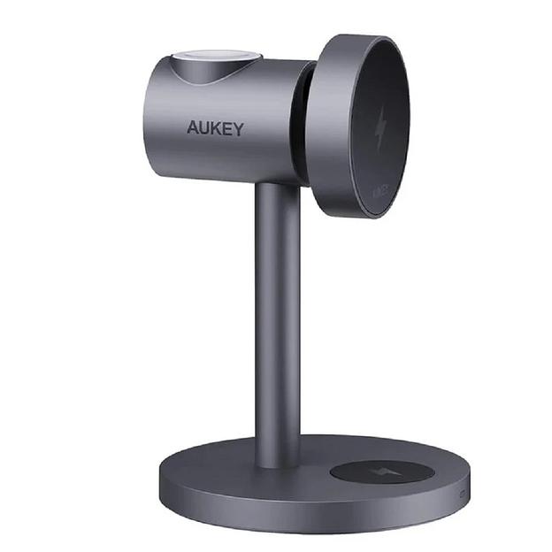 Беспроводное зарядное устройство Aukey LC-MC311 3in1 Qi2 фото 1