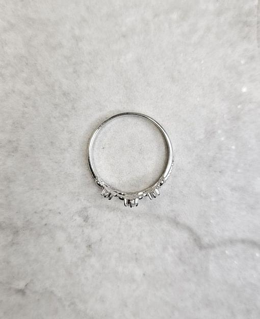 Серебряное женское кольцо в виде короны 925 фото 4