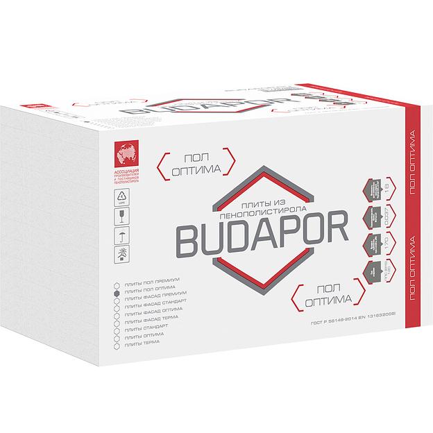 Пенопласт 1000х1000х40 мм Пол Оптима 18 кг/м3 фото 1