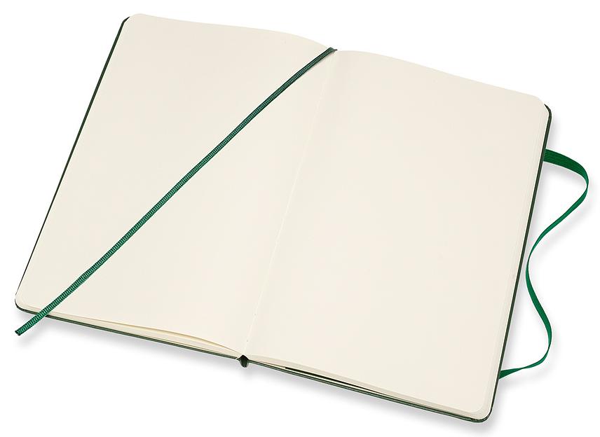 Блокнот Moleskine CLASSIC QP062K15 Large 130х210мм 240стр. нелинованный твердая обложка зеленый фото 4