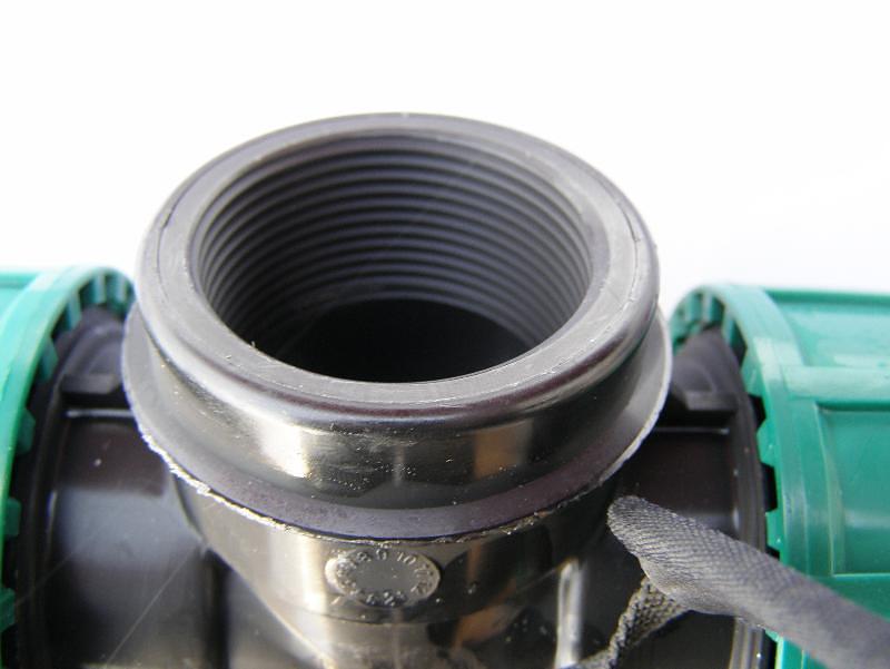 Тройник ПНД 40x1 1/2x40 с внутренней резьбой компрессион. фото 2