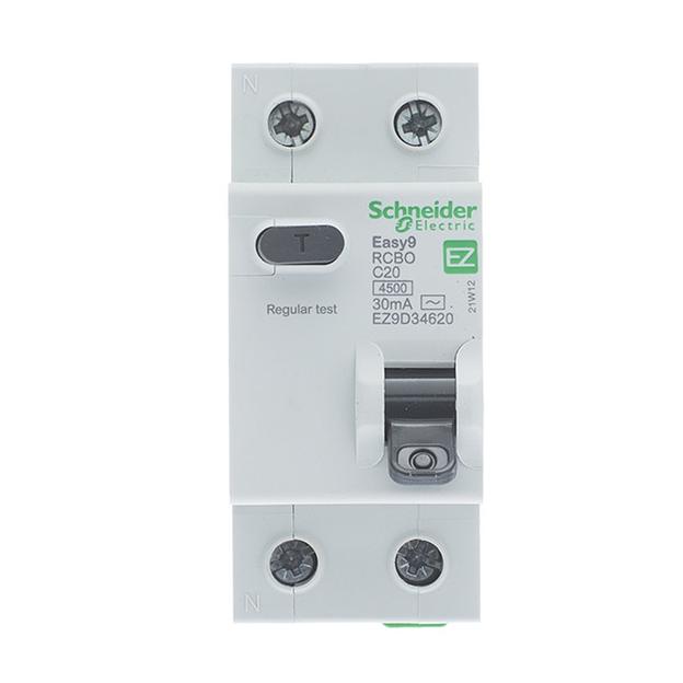 Дифференциальный автоматический выключатель SE EASY9 1P+N C 20А 30мА AC EZ9D34620 фото 2