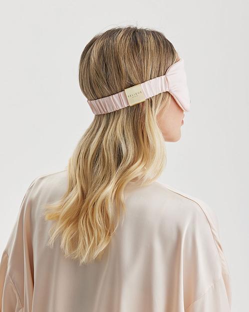 Шёлковая маска для сна Classic «Sunset Pink» ОПТ фото 3