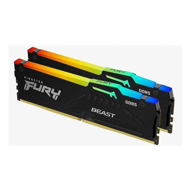 Комплект модулей памяти Kingston FURY Beast KF556C40BBAK2-64 DDR5 64GB (Kit 2x32GB) 5600MHz фото 2