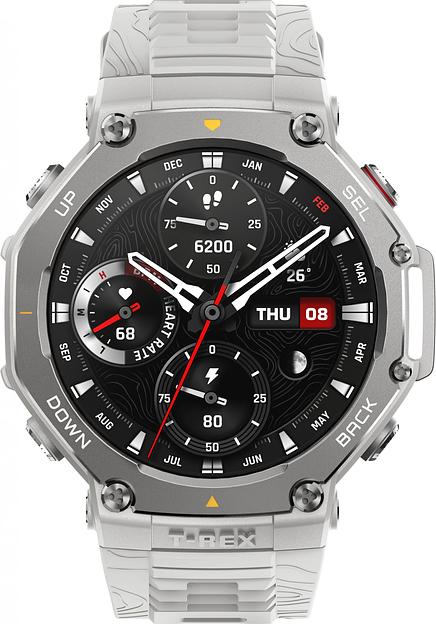 Смарт-часы Amazfit T-Rex 3 A2323 48.5мм 1.5" AMOLED корп.серый рем.серый разм.брасл.:145-210мм (1746881) фото 2