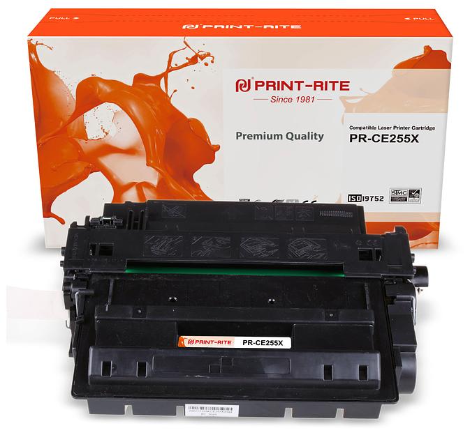 Картридж лазерный Print-Rite TFHAPHBPU1J PR-CE255X CE255X черный (12500стр.) для HP LJ P3015 фото 1