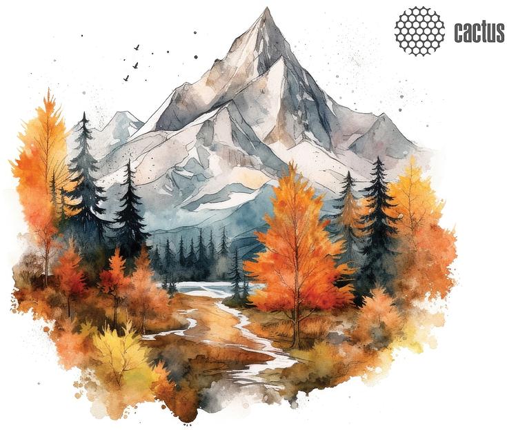 Коврик для мыши Cactus Autumn mountains 220x180x2мм (CS-MP-P10XS) фото 1