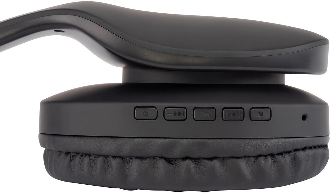 Гарнитура накладные Hyundai H-HP104 черный беспроводные bluetooth оголовье фото 7