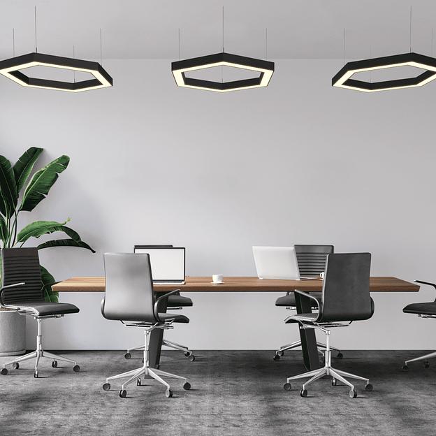 Светильник шестиугольный 530х610х50 54W фото 4