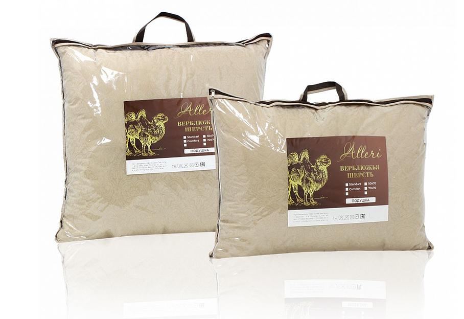 Подушка «Верблюжья шерсть» полиэстер ультрастеп 50×70 ОПТ фото 2