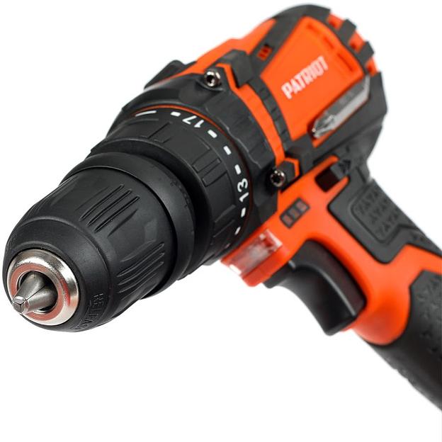 PATRIOT BR 203UES Дрель-шуруповерт [180201203] { 2 скор. две батареи Li-Ion, зарядка за 1 час, двусторонняя бита, кейс } фото 4