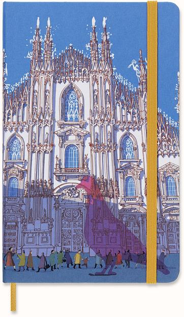 Блокнот Moleskine LIMITED EDITION I AM MILAN LEQP060IAMI Large 130х210мм 240стр. слоновая кость страницы линейка твердая обложка подар.кор. белый фото 2