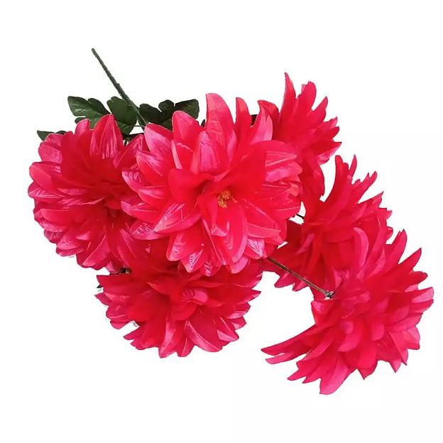 Букет малиновых георгинов 7 голов 77см фото 2