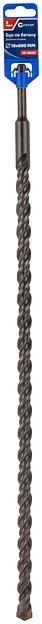 Бур по бетону, Profi, двойная резьба, SDS-Plus, 18 х 600 мм фото 2