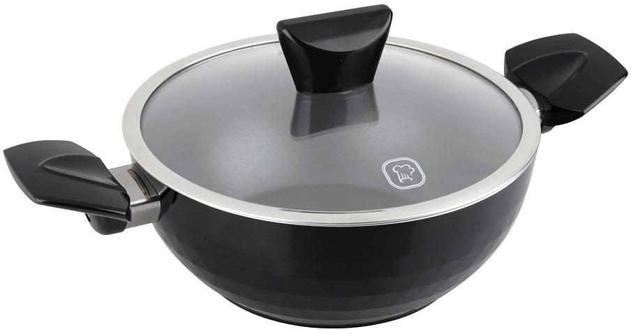 Кастрюля Rondell Brilliance RDA-771 2л. d=20см (с крышкой) черный фото 1