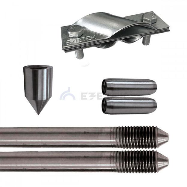 Электрод заземления СN — 3 (3 метра, 16 мм, 2 х 1500 мм) фото 1