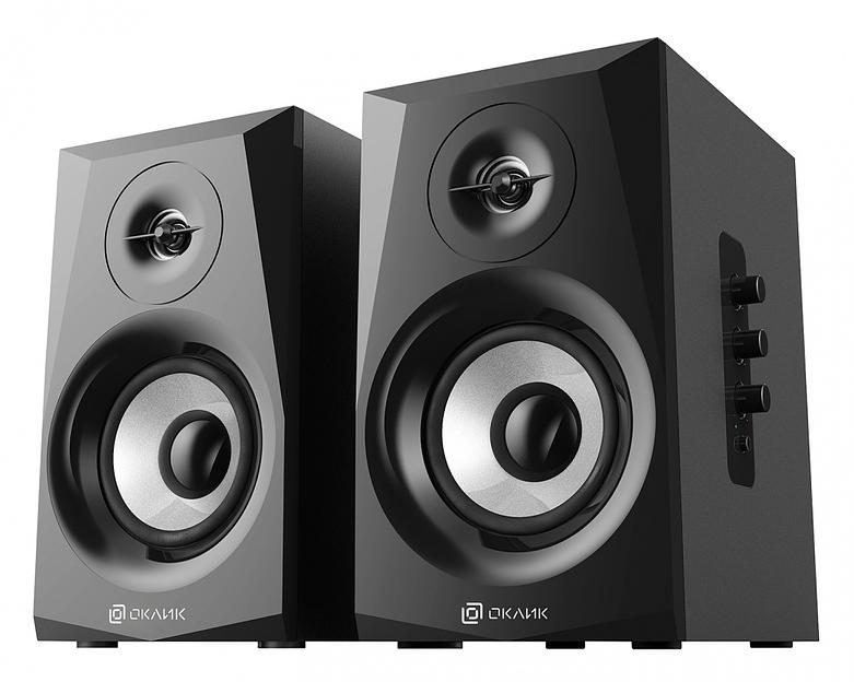 Колонки Оклик OK-166 BT 2.0 черный 40Вт BT фото 1